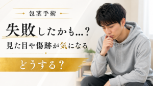 包茎手術が失敗したかも…見た目や傷跡が気になるときにどうする？