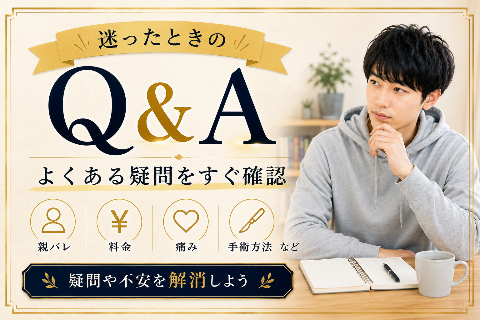 包茎手術の疑問Q&A｜僕の体験から50の質問に答えます